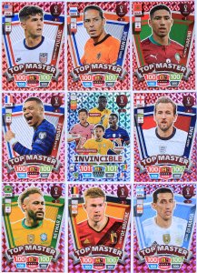 9 cards full set TOP MASTER Invincible Rare 2022 World Cup QATAR
