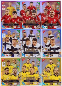 9 cards set Scandinavian Star NORDIC EDITION - 2021 KICK OFF EURO 