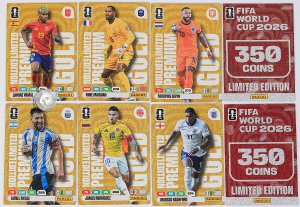 6 cards full set PREMIUM GOLD Limited 2026 WORLD CUP Yamal Messi