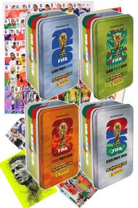 4x  BIG TIN 120 cards without repetition 2026 WORLD CUP Panini
