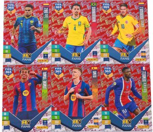 352 - 451 FANS RED  select cards 2027 FIFA 365 