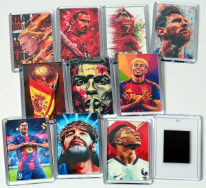 Magnets :  Ronaldo Yamal Lewandowski Maradona Messi....