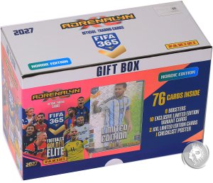 GIFT BOX NORDIC 2027 FIFA 365 Messi Hologram panini Special Box