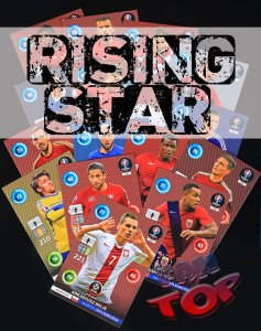 19 cards full set  RISING STAR -  ROAD TO EURO 2016 + Hojbjerg