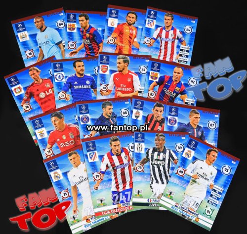 KEY PLAYER karty cards PANINI ADRENALYN XL CHAMPIONS LEAGUE 2014 2015