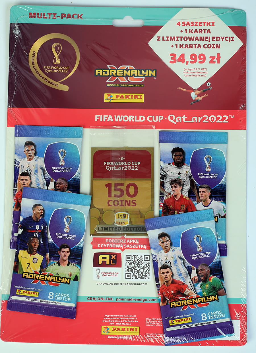 MULTIPACK Limited 34 cards WORLD CUP QATAR 2022 fantop.pl