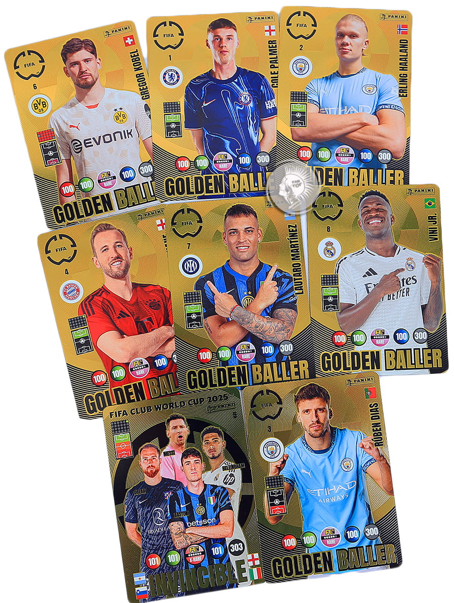 1 9 Rare Cards Select Golden Baller Invincible 2025 CLUB WORLD CUP 1 9 Rare Cards Select Golden Baller Invincible 2025 CLUB WORLD CUP